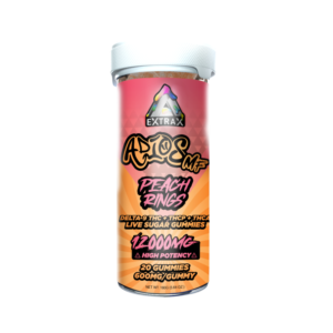 extrax gummies peach rings (12000mg)